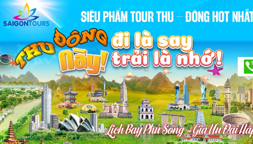 Chùm tour quốc tế hot nhất thu đông năm 2025