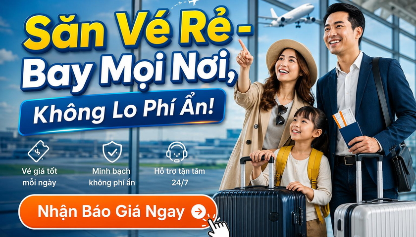 Đặt Vé Máy Bay Nội Địa & Quốc Tế – Giá Tốt Nhất