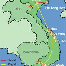 Itinerary tour (Saigon Hanoi Halong Bay Hue Hoian Mekong Delta Cambodia) 12 Days