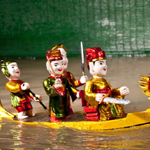 Water Puppet Show and Dinner on Indochina Junk Cruise at Saigon