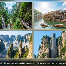Tour Trung Quốc 5N4Đ: Ân Thi – Phượng Hoàng Cổ Trấn – Trương Gia Giới bay Vietjet | Lịch trình hấp dẫn, giá tốt