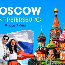 Tour Du Lịch Nga 8 Ngày 7 Đêm: Khám Phá Saint Petersburg - Moscow