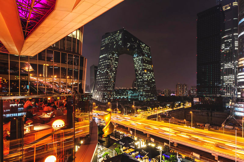 hình ảnh phố Hậu Hải Bắc Kinh về đêm